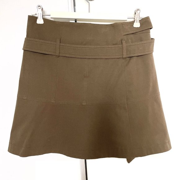 Belstaff Khaki Ryder Wrap Mini Skirt - Picture 5 of 9